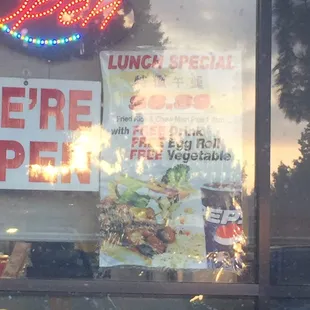 Lunch special here for $6.89