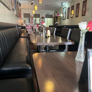 a table with a vase of flowers on it