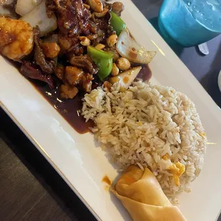 House Kung Pao lunch