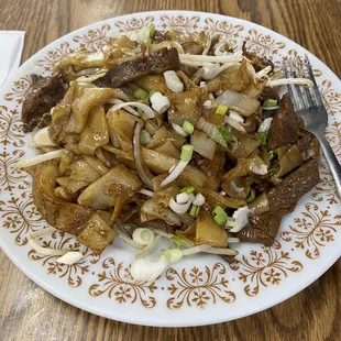 Beef chow fun