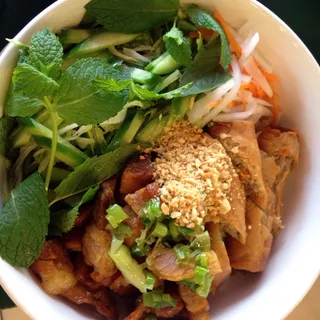 Vermicelli Pork and Egg Roll Bowl