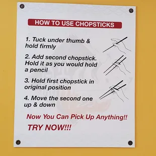 how to use chopsticks