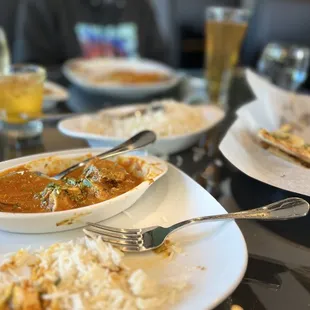 a plate of food on a table
