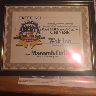 Wok Inn Dining is celebrating our 30th anniversary. We appreciate you for voting us Michigans best asian food numerous times.