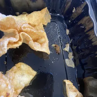 There is a roach in the food.