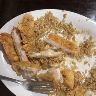 Chicken was cold and not cooked didn't even eat it