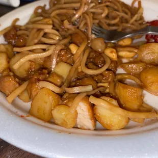 KungPow Chicken with Noodles