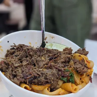 Spicy Garlic Brisket Noodles