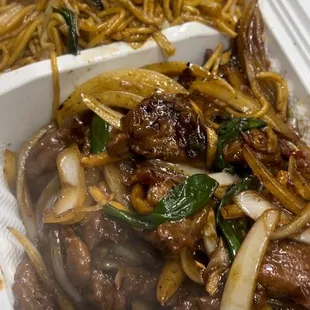 Mongolian Wok (Beef) with Chow Mein