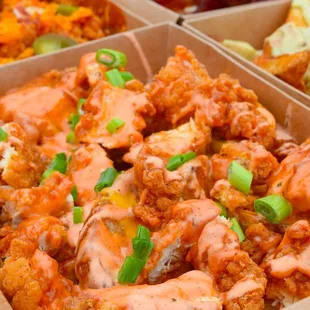 a variety of food items