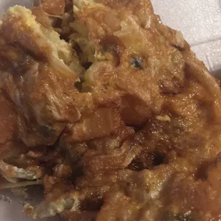 $5 Shrimp Egg Foo Young (I ate the 2nd patty and egg roll...sorry!)