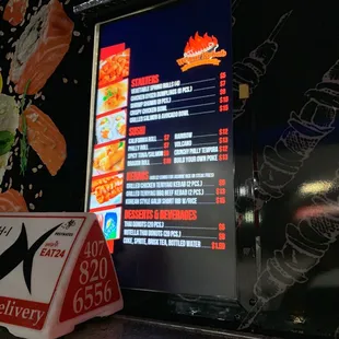 New menu