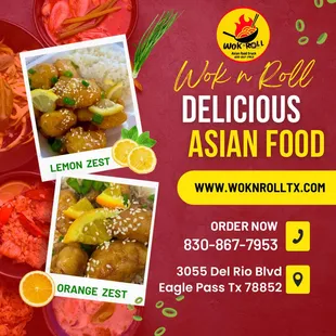 Lemon zest &amp; Orange Chicken