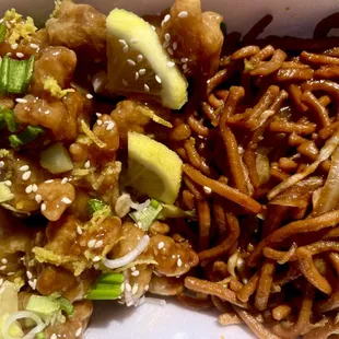 a close up of a plate of food