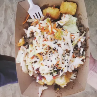 The glorious Korean Poutine with Bulgogi