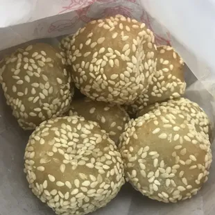 They now have red bean sesame balls