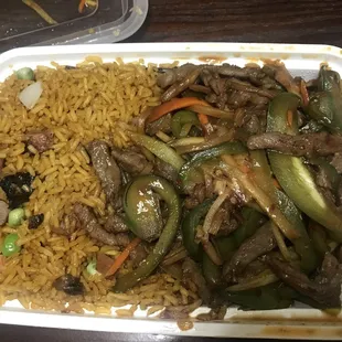 Spicy beef combo