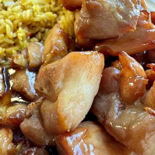 Bourbon Chicken Dinner Combo