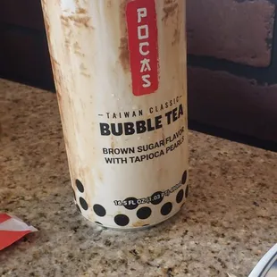 a cup of bubble tea