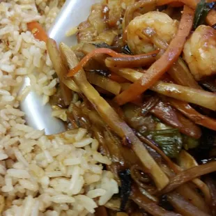 Garlic w shrimp. Super yum