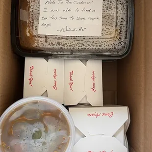 Minimal waste package.