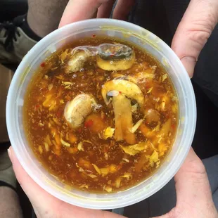 Hot &amp; Sour--different. Tasty but i prefer a much richer, darker broth.