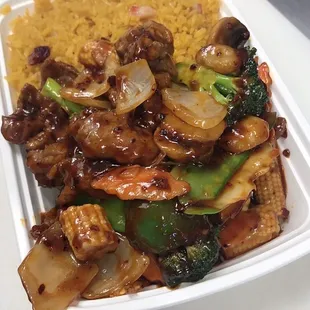 Extra spicy Szechuan beef