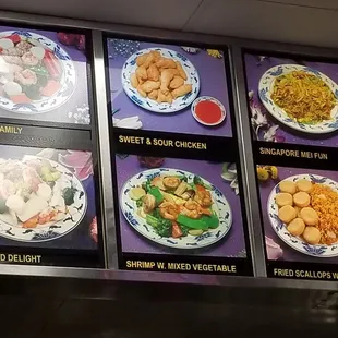 menu, salads