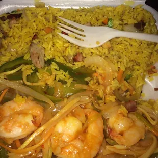 Sweet and spicy shrimp lunch special $5.25