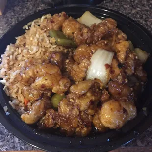 RB4. Orange Chicken Rice Bowl