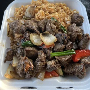 Shaking Beef w/Crack Fried Rice