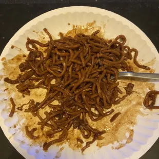 Pork lo mein