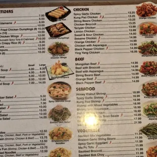 menu, sushi and sashimi