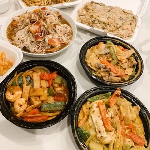 Curry, Fried Rice, Phad Thai