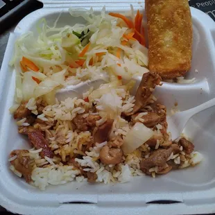 Not my typical clean plate.