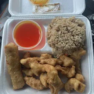 1. Sweet and Sour Chicken Plate Lunch