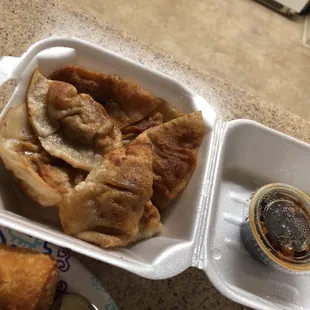 Fried dumplings!
