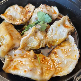 Sichuan chili dumplings