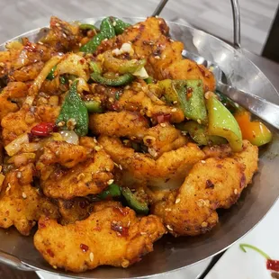 Fish Fillet in Dry Pot