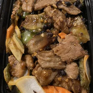Bitter melon &amp; beef w/ black bean sauce