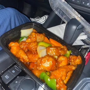 Sweet and sour chicken! yum!