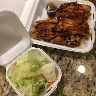 Large chicken teriyaki - take out.