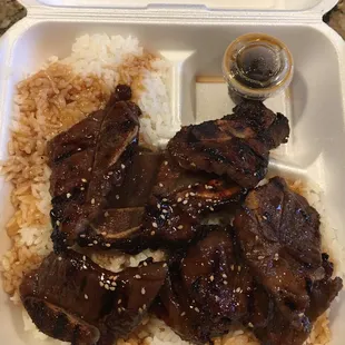 Teriyaki shortrib - takeout.