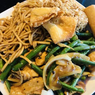 Chicken with green bean combo