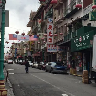 A view of busy Chinatown.