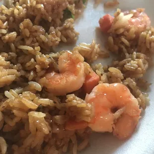 Steam fried rice
