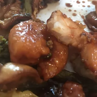 Dried out shrimp