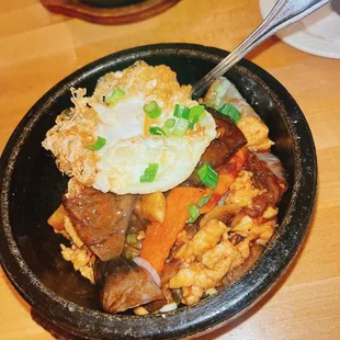 Eggplant Chicken Salted Fish Bowl