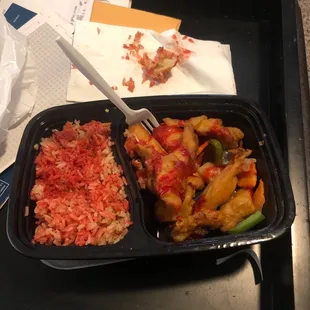 SS chicken.  Horrible