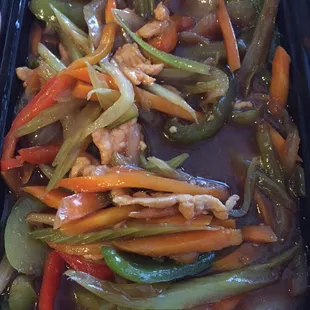 Hardly any meat... But plenty of vegetables